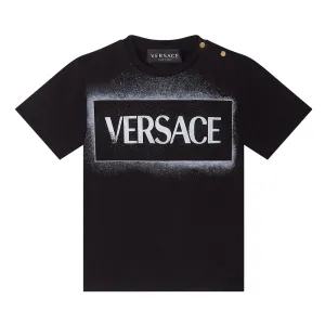 Versace Baby Boys Logo Print T-shirt Black 6/9m