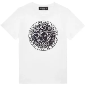 Versace Boys Cotton T-shirt White 10Y