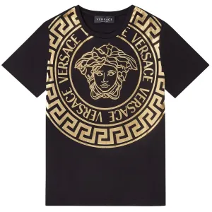 Versace Boys & Girls Medusa T-shirt Black 4Y