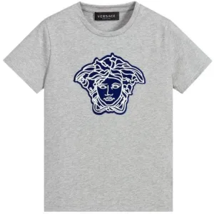 Versace Boys Medusa T-shirt Grey 12Y
