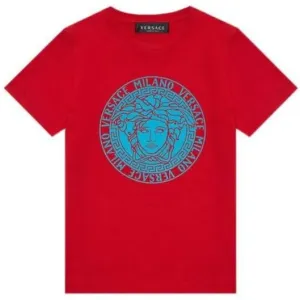 Versace Boys Red Cotton T-shirt 6Y