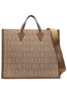 VERSACE LA VACANZA - All Over Logo Large Tote Bag #1142888