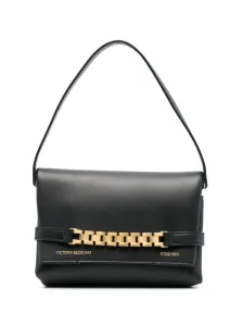 VICTORIA BECKHAM - Chain Leather Mini Pouch Bag #865056