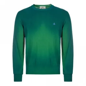 Vivienne Westwood Men's Faded Long Sleeve Pullover Green S