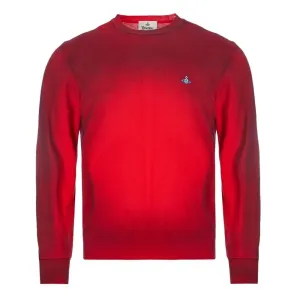 Vivienne Westwood Men's Faded Long Sleeve Pullover Red Extra Large #12841