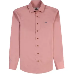 Vivienne Westwood Men's One Button Krall Shirt Pink XXL
