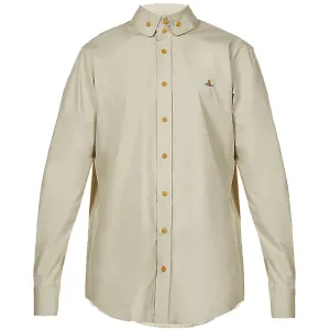 Vivienne Westwood Men's Double Button Shirt Beige M