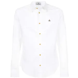 Vivienne Westwood Men's Organic Slim Shirt White M