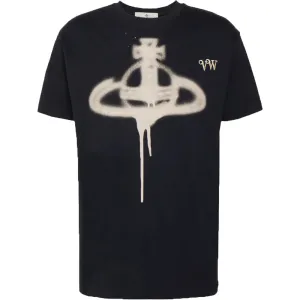 Vivienne Westwood Men's Spray T-shirt Black M #1085845