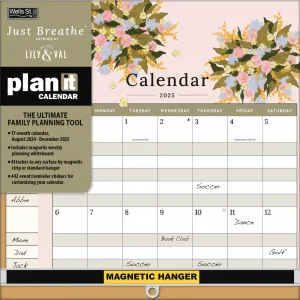 Just Breathe by Lily and Val 2025 Plan It Wall Calendar
