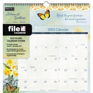 Botanical Gardens 2023 File-It Calendar