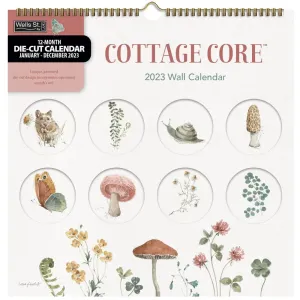 Cottage Core Die-Cut 2023 Wall Calendar