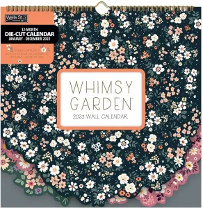 Whimsy Garden 2023 DieCut Spiral Calendar