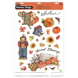 Harvest Window Cling by Susan Winget