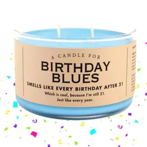 Birthday Blues 2 Wick Candle