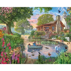 Peaceful Pond 1000 Piece Puzzle