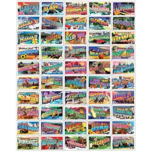 State Greetings Stamps 1000 Piece Puzzle