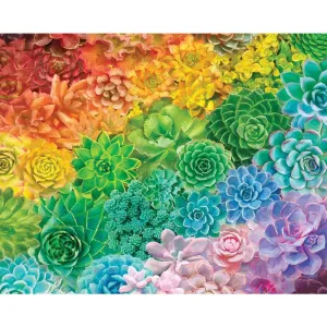 Succulent Rainbow 1000 Piece Puzzle