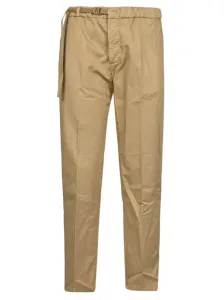 WHITE SAND - Cropped Cotton Trousers #821959