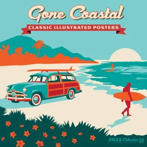 Gone Coastal Art 2025 Wall Calendar
