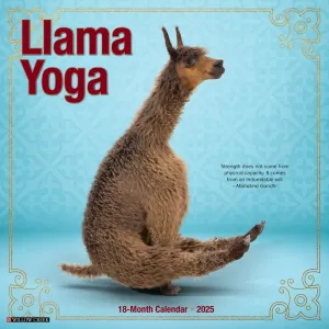 Llama Yoga 2025 Wall Calendar