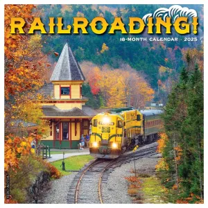 Railroading 2025 Wall Calendar