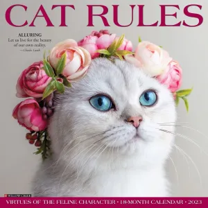 Cat Rules 2023 Wall Calendar