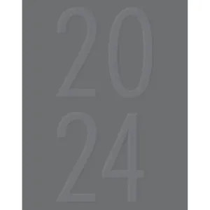 Charcoal Monthly 2024 Planner