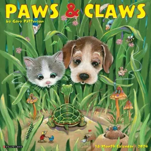 Patterson Paws and Claws 2024 Wall Calendar