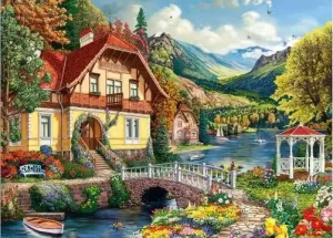 House by the Pond 1000pc Puzzle
