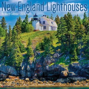 New England Lighthouses 2024 Wall Calendar