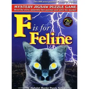 F is for Feline Mystery 500 Piece Puzzle