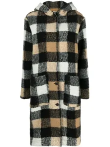 WOOLRICH - Checked Wool Blend Coat