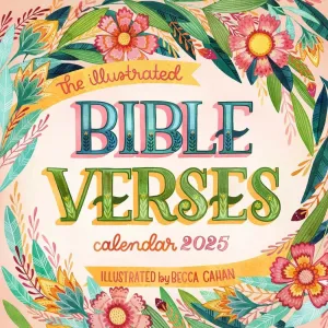 Bible Verses Illustrated 2025 Wall Calendar