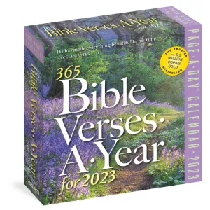 365 Bible Verses-A-Year Color 2023 Page-A-Day Calendar
