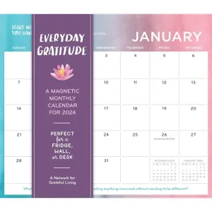 Everyday Gratitude A Magnetic 2024 Wall Calendar