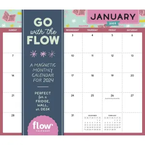 Go With the Flow a Mindful Magnetic 2024 Wall Calendar