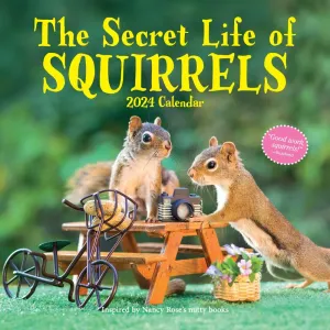 Secret Life of Squirrels 2024 Wall Calendar