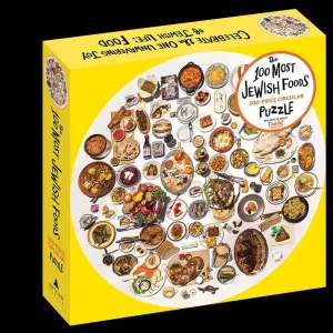 100 Most Jewish Foods 500 Piece Circular Puzzle