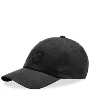 Y-3 Mens Black Logo Cap One Size