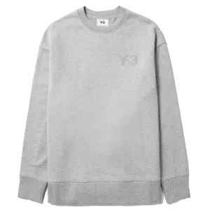 Y-3 Mens Chest Logo Sweater Grey L