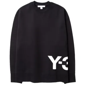 Y-3 Men's Logo Sweatshirt Black L Large