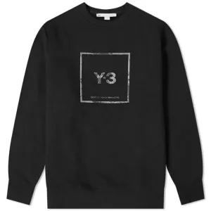 Y-3 Men's Sweater Plain Black Extra Large