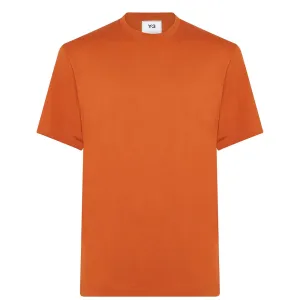 Y-3 Mens Back Logo T-shirt Orange L