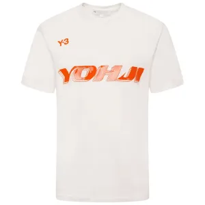 Y-3 Mens Graphic Print T-shirt White S