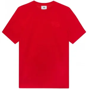 Y-3 Men's Plain Logo T-shirt Red L
