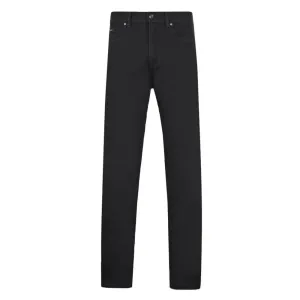 Z Zegna Men's Stretch Cotton Luxe Twill 5-pocket Denim Jeans Black 34W