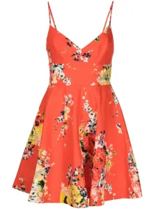 ZIMMERMANN - Floral Print Linen Flared Mini Dress #1229545