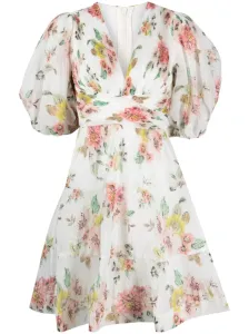 ZIMMERMANN - Floral Print Pleated Mini Dress #1208036