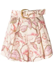 ZIMMERMANN - Floral Print Linen Shorts #1235684